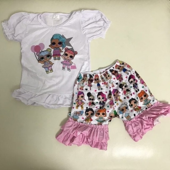 Other - Princess Doll Cute Ruffle Shorts top set girl gift surprise